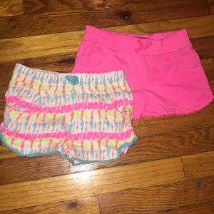 Pink & tie dye shorts